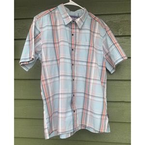 Patagonia Men's Organic Cotton Flannel Plaid Short Sleeve Shirt Size XL